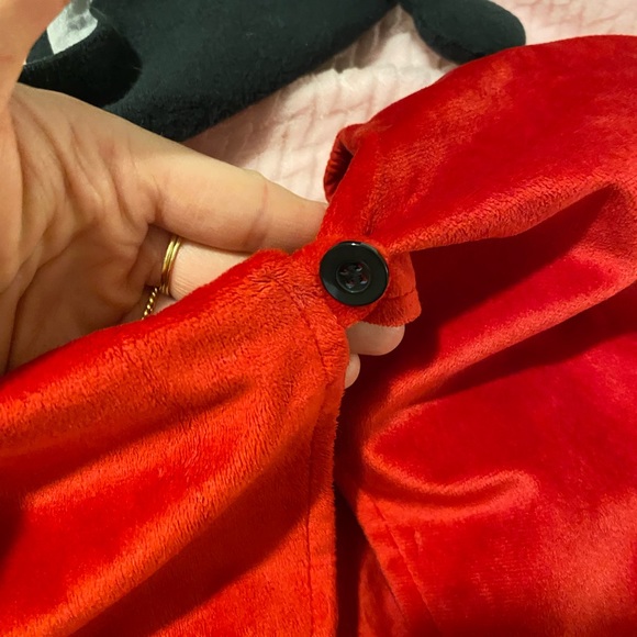 Costume Ladybug cape and handmade boutique linen cotton antenna bonnet 12-18 EUC - Picture 6 of 11